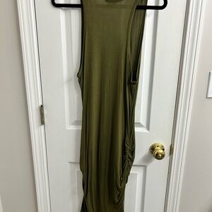 Olive Green Sleeveless Dress
